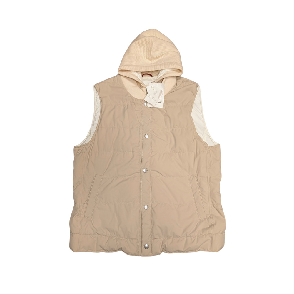 NWT Brunello Cucinelli Wool Cashmere Down Vest Mens Size Large